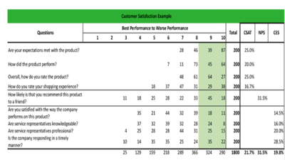 Customer Satisfaction Example