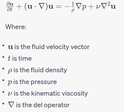 Navier-Stokes equations